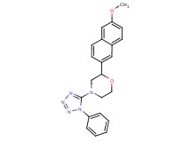 2-(6-methoxy-2-naphthyl)-4-(1-phenyl-1H-tetrazol-5-yl)morpholine