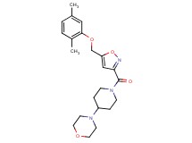 4-[1-({5-[(2,5-dimethylphenoxy)methyl]-3-isoxazolyl}carbonyl)-4-piperidinyl]morpholine