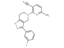 2-[3-(3-fluorophenyl)-6,7-dihydroisoxazolo[4,5-c]pyridin-5(4H)-yl]-6-methylnicotinonitrile