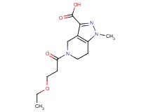5-(3-ethoxypropanoyl)-1-methyl-4,5,6,7-tetrahydro-1H-pyrazolo[4,3-c]pyridine-3-carboxylic acid