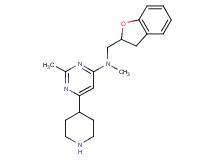 N-(2,3-dihydro-1-benzofuran-2-ylmethyl)-N,2-dimethyl-6-piperidin-4-ylpyrimidin-4-amine
