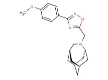 (1R*,3s,6r,8S*)-4-{[3-(4-methoxyphenyl)-1,2,4-oxadiazol-5-yl]methyl}-4-azatricyclo[4.3.1.1~3,8~]undecane