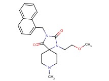 1-(2-methoxyethyl)-8-methyl-3-(1-naphthylmethyl)-1,3,8-triazaspiro[4.5]decane-2,4-dione