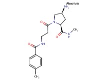 N-(4-methylbenzoyl)-beta-alanyl-(4S)-4-amino-N-methyl-L-prolinamide