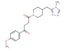 1-(4-methoxyphenyl)-4-{4-[(4-methyl-4H-1,2,4-triazol-3-yl)methyl]piperidin-1-yl}-4-oxobutan-1-one
