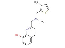 2-({methyl[(3-methyl-2-thienyl)methyl]amino}methyl)quinolin-8-ol
