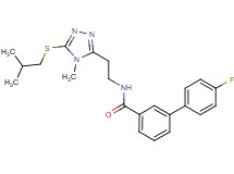 4'-fluoro-N-{2-[5-(isobutylthio)-4-methyl-4H-1,2,4-triazol-3-yl]ethyl}-3-biphenylcarboxamide
