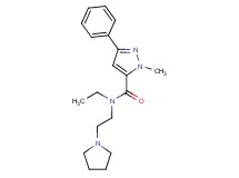 N-ethyl-1-methyl-3-phenyl-N-(2-pyrrolidin-1-ylethyl)-1H-pyrazole-5-carboxamide