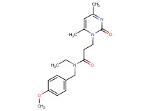 3-(4,6-dimethyl-2-oxopyrimidin-1(2H)-yl)-N-ethyl-N-(4-methoxybenzyl)propanamide
