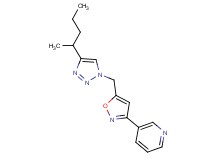 3-(5-{[4-(1-methylbutyl)-1H-1,2,3-triazol-1-yl]methyl}isoxazol-3-yl)pyridine
