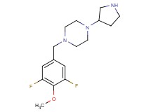 1-(3,5-difluoro-4-methoxybenzyl)-4-(3-pyrrolidinyl)piperazine dihydrochloride