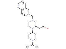 2-[1-(1-isopropyl-4-piperidinyl)-4-(6-quinolinylmethyl)-2-piperazinyl]ethanol