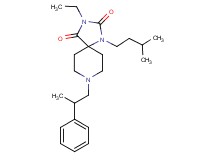 3-ethyl-1-(3-methylbutyl)-8-(2-phenylpropyl)-1,3,8-triazaspiro[4.5]decane-2,4-dione