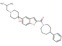 1-isobutyl-4-{2-[(4-phenyl-1-azepanyl)carbonyl]-1-benzofuran-5-yl}-4-piperidinol
