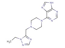6-{4-[(1-ethyl-1H-1,2,4-triazol-5-yl)methyl]piperazin-1-yl}-9H-purine