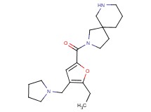 2-[5-ethyl-4-(pyrrolidin-1-ylmethyl)-2-furoyl]-2,7-diazaspiro[4.5]decane