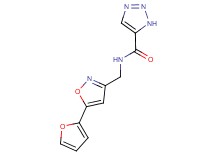 N-{[5-(2-furyl)isoxazol-3-yl]methyl}-1H-1,2,3-triazole-5-carboxamide