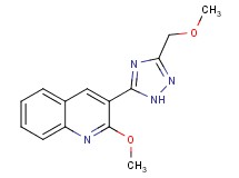 2-methoxy-3-[3-(methoxymethyl)-1H-1,2,4-triazol-5-yl]quinoline