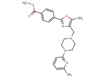 methyl 4-(5-methyl-4-{[4-(6-methyl-2-pyridinyl)-1-piperazinyl]methyl}-1,3-oxazol-2-yl)benzoate