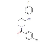 N-(4-fluorophenyl)-1-(4-methylbenzoyl)-3-piperidinamine