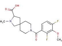 8-(2,4-difluoro-3-methoxybenzoyl)-2-methyl-2,8-diazaspiro[4.5]decane-3-carboxylic acid