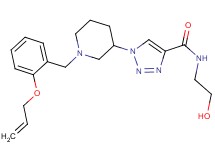 1-{1-[2-(allyloxy)benzyl]-3-piperidinyl}-N-(2-hydroxyethyl)-1H-1,2,3-triazole-4-carboxamide