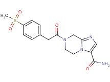 7-{[4-(methylsulfonyl)phenyl]acetyl}-5,6,7,8-tetrahydroimidazo[1,2-a]pyrazine-3-carboxamide