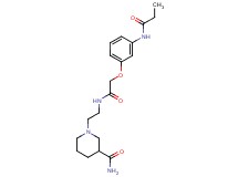 1-[2-({[3-(propionylamino)phenoxy]acetyl}amino)ethyl]piperidine-3-carboxamide