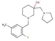 1-(2-fluoro-5-methylbenzyl)-3-(pyrrolidin-1-ylmethyl)piperidin-3-ol