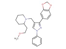 1-{[3-(1,3-benzodioxol-5-yl)-1-phenyl-1H-pyrazol-4-yl]methyl}-2-(2-methoxyethyl)piperidine