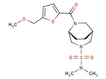 (1R*,5R*)-6-[5-(methoxymethyl)-2-furoyl]-N,N-dimethyl-3,6-diazabicyclo[3.2.2]nonane-3-sulfonamide