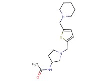 N-(1-{[5-(piperidin-1-ylmethyl)-2-thienyl]methyl}pyrrolidin-3-yl)acetamide