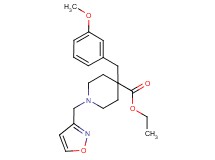 ethyl 1-(3-isoxazolylmethyl)-4-(3-methoxybenzyl)-4-piperidinecarboxylate