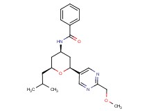 N-{(2S*,4R*,6S*)-2-isobutyl-6-[2-(methoxymethyl)pyrimidin-5-yl]tetrahydro-2H-pyran-4-yl}benzamide