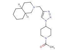 (4aS*,8aS*)-2-{[1-(1-acetylpiperidin-4-yl)-1H-1,2,3-triazol-4-yl]methyl}decahydroisoquinoline