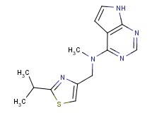 N-[(2-isopropyl-1,3-thiazol-4-yl)methyl]-N-methyl-7H-pyrrolo[2,3-d]pyrimidin-4-amine