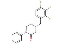 1-phenyl-4-(2,3,4-trifluorobenzyl)-2-piperazinone