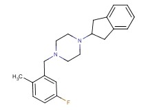 1-(2,3-dihydro-1H-inden-2-yl)-4-(5-fluoro-2-methylbenzyl)piperazine