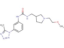 N-{[1-(2-methoxyethyl)pyrrolidin-3-yl]methyl}-N'-[3-(5-methyl-1H-tetrazol-1-yl)phenyl]urea