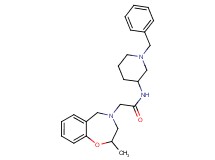 N-(1-benzyl-3-piperidinyl)-2-(2-methyl-2,3-dihydro-1,4-benzoxazepin-4(5H)-yl)acetamide