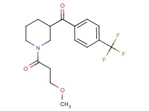 [1-(3-methoxypropanoyl)-3-piperidinyl][4-(trifluoromethyl)phenyl]methanone