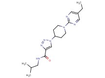 1-[1-(5-ethylpyrimidin-2-yl)piperidin-4-yl]-N-isobutyl-1H-1,2,3-triazole-4-carboxamide
