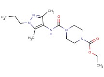 ethyl 4-{[(3,5-dimethyl-1-propyl-1H-pyrazol-4-yl)amino]carbonyl}piperazine-1-carboxylate