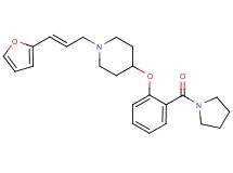 1-[(2E)-3-(2-furyl)-2-propen-1-yl]-4-[2-(1-pyrrolidinylcarbonyl)phenoxy]piperidine