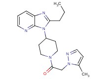 3-{1-[(5-methyl-1H-pyrazol-1-yl)acetyl]-4-piperidinyl}-2-propyl-3H-imidazo[4,5-b]pyridine