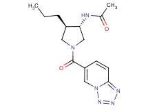 N-[(3S*,4R*)-4-propyl-1-(tetrazolo[1,5-a]pyridin-6-ylcarbonyl)-3-pyrrolidinyl]acetamide