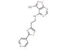 3-methyl-N-[2-(2-pyridin-4-yl-1,3-thiazol-4-yl)ethyl]isoxazolo[5,4-d]pyrimidin-4-amine