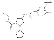 (4S)-1-cyclopentyl-4-{[(3,4-difluorophenyl)acetyl]amino}-N-ethyl-L-prolinamide