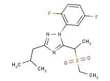 1-(2,5-difluorophenyl)-5-[1-(ethylsulfonyl)ethyl]-3-isobutyl-1H-1,2,4-triazole