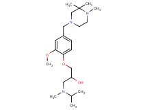 1-[isopropyl(methyl)amino]-3-{2-methoxy-4-[(3,3,4-trimethylpiperazin-1-yl)methyl]phenoxy}propan-2-ol